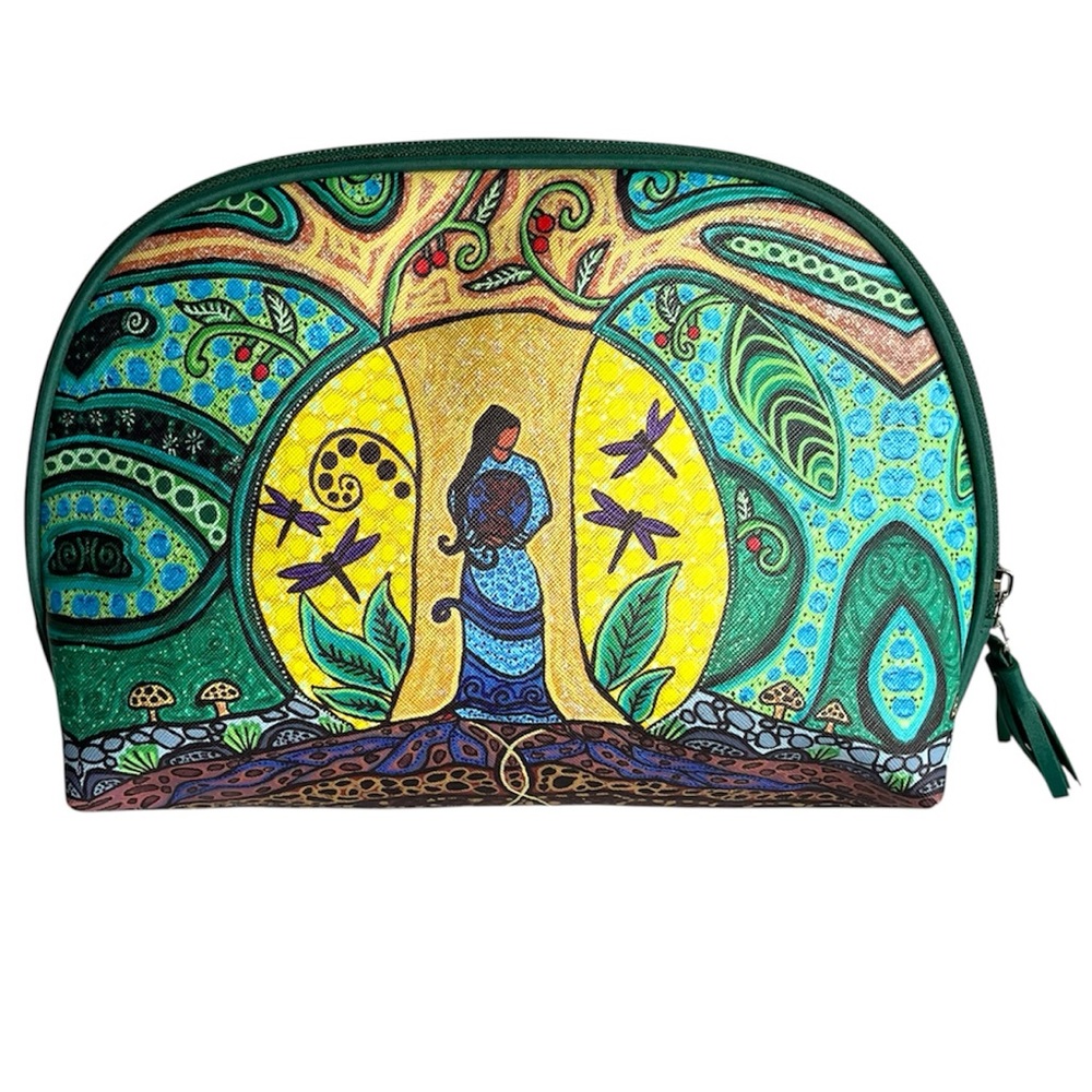 Oscardo Artist Leah Dorion Strong Earth Woman Cosmetic bag